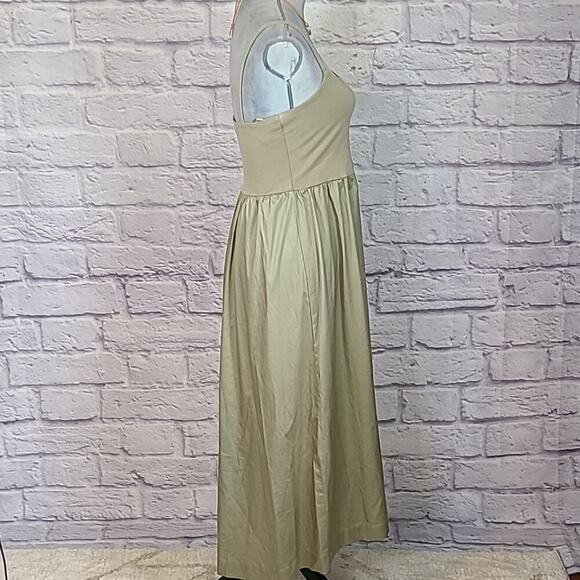 NWT Old Navy neutral fit and flare midi dress - Picture 2 of 9